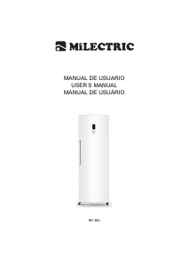 Handleiding Milectric RF-360 Koelkast