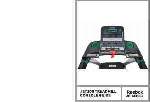 Manuale Reebok JET200 Consolle di fitness