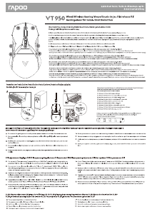 Mode d’emploi Rapoo VT950 Souris