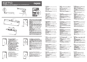 Manual de uso Rapoo E2710 Teclado