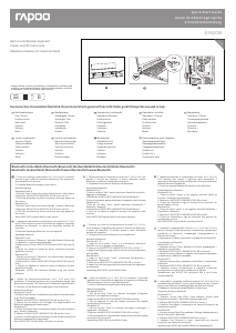 Manual de uso Rapoo E9500M Teclado