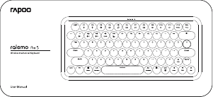 Manual de uso Rapoo Ralemo Pre 5 Teclado