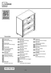 Manuale Livarno IAN 365199 Cassettiera