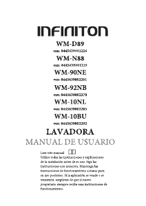 Manual de uso Infiniton WM-10BU Lavadora