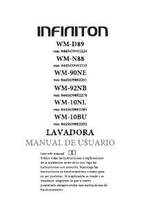 Manual de uso Infiniton WM-D89 Lavadora