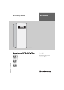 Kasutusjuhend Buderus Logatherm WPS 7 K Soojuspump