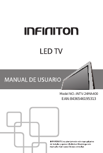 Manual de uso Infiniton INTV-24MA400 Televisor de LED