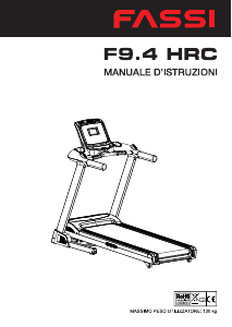 Manuale Fassi F9.4 HRC Tapis roulant