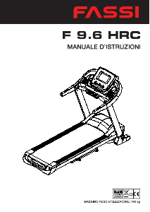 Manuale Fassi F9.6 HRC Tapis roulant