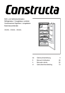 Manuale Constructa CK222EFE0 Frigorifero