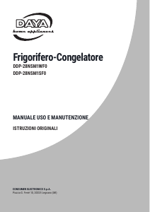 Manuale DAYA DDP-28NSM1SF0 Frigorifero-congelatore