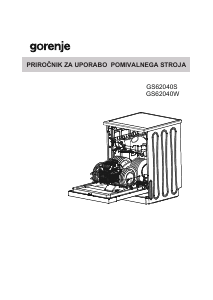 Priročnik Gorenje GS62040S Pomivalni stroj