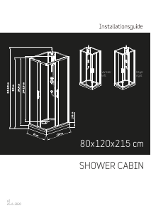 Manual Camargue Granvik (80x120x215) Shower Cabin