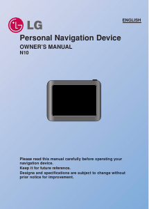 Handleiding LG N10EB04 Navigatiesysteem