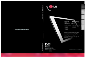 Manual LG 42PC1D Plasma Television