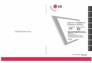 Manual LG 42PC1R-ZH Plasma Television