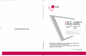 Mode d’emploi LG 42PC1RV-ZH Téléviseur plasma