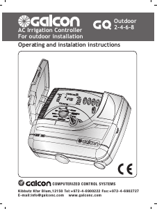 Manual Galcon AC-6 GQ Water Computer
