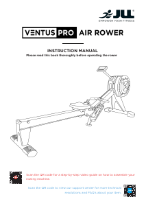 Manual JLL Ventus Pro Rowing Machine