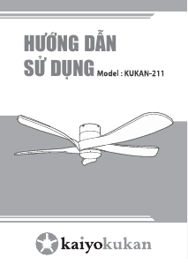 Hướng dẫn sử dụng Kaiyokukan KUKAN-211 Quạt trần