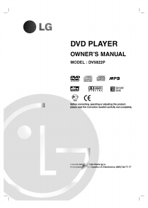 Manual LG DV5822P DVD Player