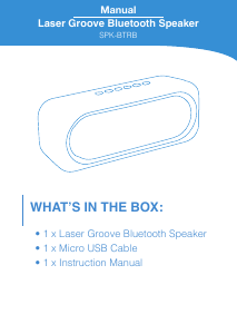 Manual Laser SPK-BTRB-GRY Speaker