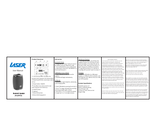 Manual Laser SPK-BTPH19-BLU Speaker