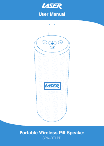 Manual Laser SPK-BTLPP-BLK Speaker