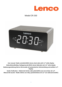 Manual de uso Lenco CR-530WH Radiodespertador