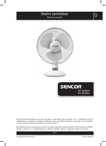 Manuál Sencor SFE 4030WH Větrák