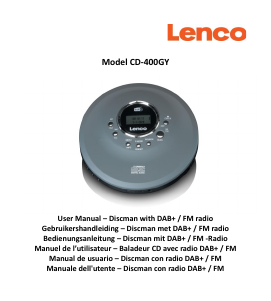 Manuale Lenco CD-400GY Discman