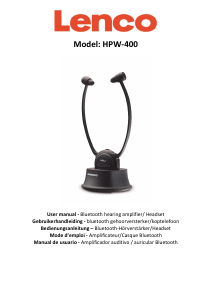 Manual de uso Lenco HPW-400BK Auriculares
