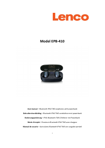 Manual de uso Lenco EPB-410WH Auriculares