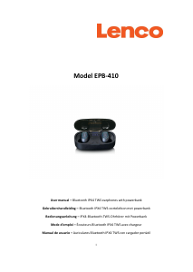 Manual de uso Lenco EPB-410BK Auriculares