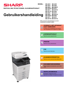 Handleiding Sharp MX-3071 Multifunctional printer