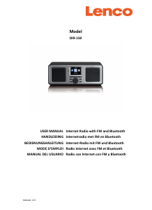 Manual de uso Lenco DIR-150WD Radio