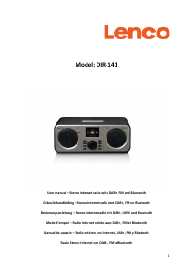 Manuale Lenco DIR-141WD Radio