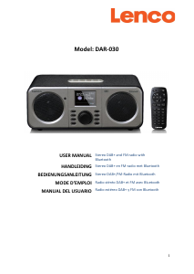 Manual Lenco DAR-030BK Radio