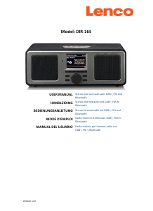 Manual Lenco DIR-165BK Radio