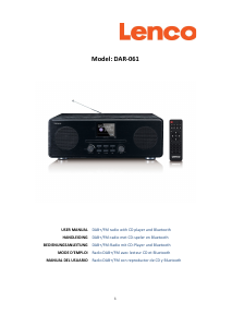 Manual de uso Lenco DAR-061BK Radio