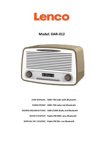 Mode d’emploi Lenco DAR-012TP Radio