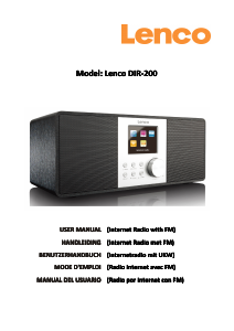 Manual de uso Lenco DIR-200WD Radio