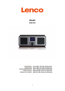 Manual Lenco DAR-015BK Radio