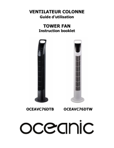 Mode d’emploi Oceanic OCEAVC76DTB Ventilateur