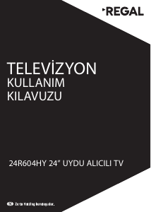 Kullanım kılavuzu Regal 24R604HY LED televizyon