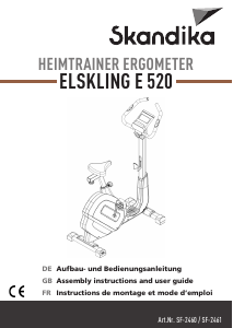 Manual Skandika SF-2461 Elskling E 520 Exercise Bike