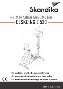 Bedienungsanleitung Skandika SF-2460 Elskling E 520 Heimtrainer