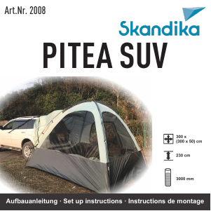 Mode d’emploi Skandika 2008 Pitea SUV Tente