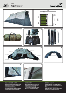 Handleiding Skandika Koje Sleeper Tent