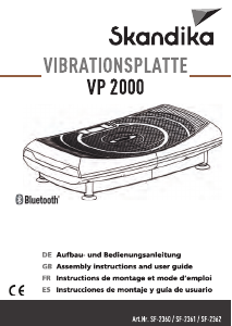 Manual Skandika SF-2362 VP 2000 Vibration Plate